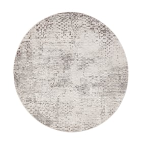 Rond laagpolig vloerkleed - Ghazi Bruin/Creme 3600 - sfeer