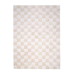 Retro vloerkleed - Gambit Creme/Wit - sfeer