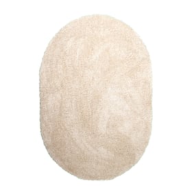 Ovaal Shaggy vloerkleed - Blaze Beige - sfeer
