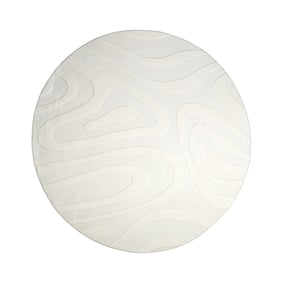 Rond Scandinavisch vloerkleed - Charm Shapes Wit - sfeer