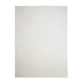 Scandinavisch vloerkleed - Charm Circles Wit - sfeer