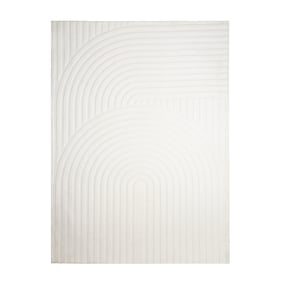 Scandinavisch vloerkleed - Charm Curves Wit - sfeer