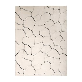 Scandinavisch vloerkleed - Yune Stone Creme/Zwart - sfeer