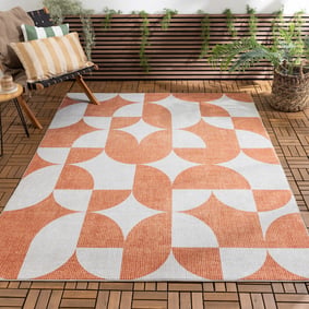 Abstract buitenkleed - Groovy Tiles Terra