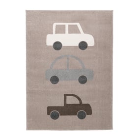 Kinderkamer vloerkleed - Bowie Auto Taupe - sfeer
