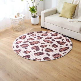 Speelkleed baby rond - Noa Panterprint Bruin