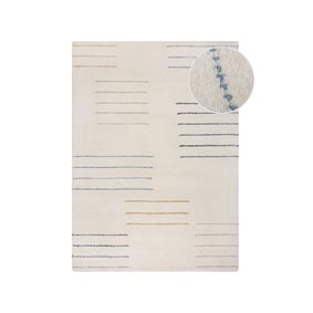 Japandi vloerkleed - Dotto Geo Wit - sfeer