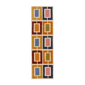 Retro loper - Ryano Blokken Multicolor - sfeer