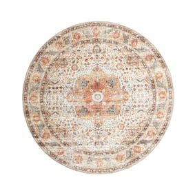 Rond binnen- en buitenkleed - Kairo Medaillon Creme/Meerkleurig - sfeer