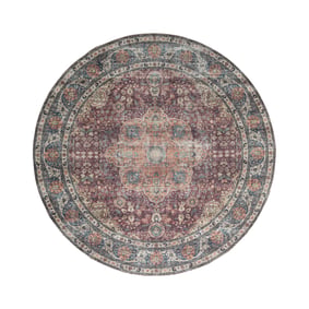 Rond binnen- en buitenkleed - Kairo Medaillon Bordeauxrood - sfeer