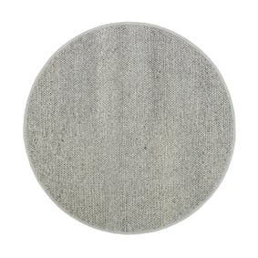 Rond wollen vloerkleed - Twist Grijs - sfeer