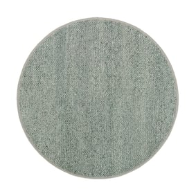 Rond wollen vloerkleed - Twist Groen - sfeer