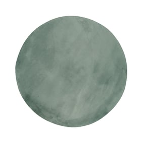 Rond laagpolig vloerkleed - Cozy Groen - sfeer