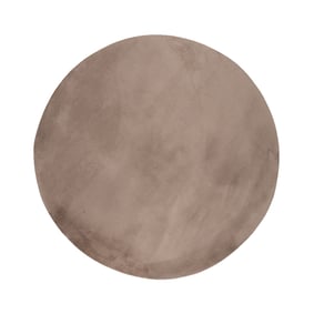 Rond laagpolig vloerkleed - Cozy Taupe - sfeer