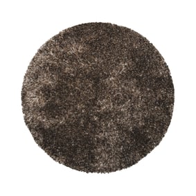 Rond shaggy vloerkleed - Grace Grijs - sfeer