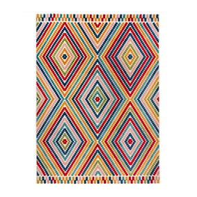 Binnen- en buitenkleed - Bayo Diamond Multicolor - sfeer