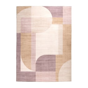 Abstract buitenkleed - Groovy Shapes Pastel - sfeer