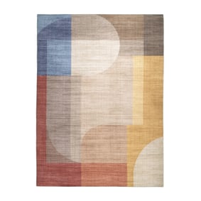 Abstract buitenkleed - Groovy Shapes Multicolor - sfeer