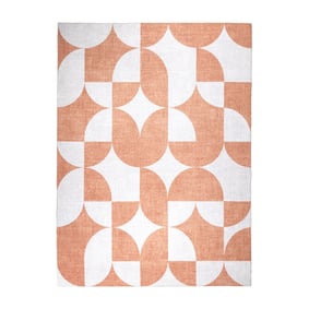 Abstract buitenkleed - Groovy Tiles Terra - sfeer