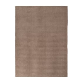 Handgeweven vloerkleed - Candice Grid Bruin - product