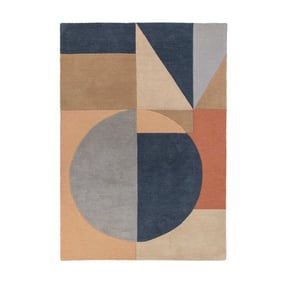 Kleurrijk vloerkleed - Esro Blauw/Multicolor  - product