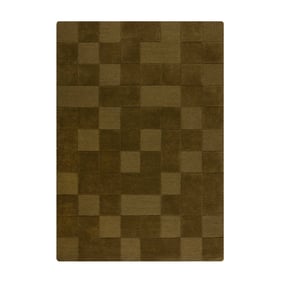 Luxe vloerkleed - Xeano checkerboard Groen - sfeer