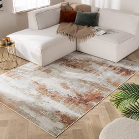 Luxe vloerkleed - Marnix Grunge Creme/Terra