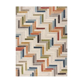 Wollen vloerkleed - Rusho Multicolor - sfeer