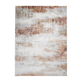 Luxe vloerkleed - Marnix Grunge Creme/Terra - sfeer