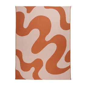 Buitenkleed - Summer Swirl Terra - sfeer