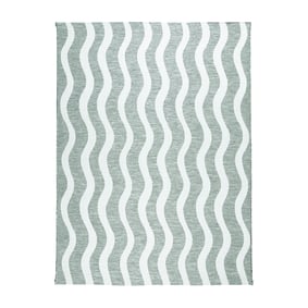 Buitenkleed - Summer Waves Groen - sfeer