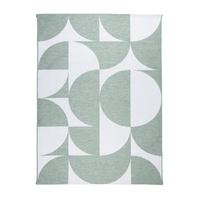 Buitenkleed - Summer Shapes Groen - sfeer