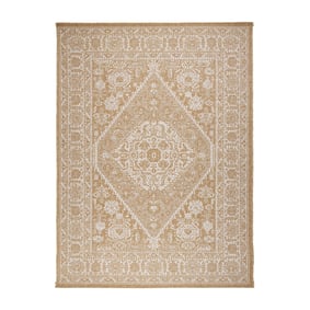 Jute buitenkleed - Daisy Medaillon Wit - sfeer