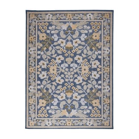 Binnen- & buitenvloerkleed - Bloom Oriental Blauw - sfeer