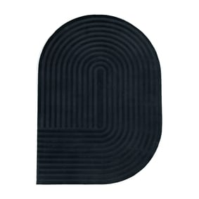 Organisch vloerkleed - Flowy Arch Antraciet - sfeer