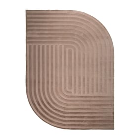 Organisch vloerkleed - Flowy Lines Taupe - sfeer
