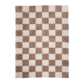 Checkerboard vloerkleed - Blox Beige - sfeer