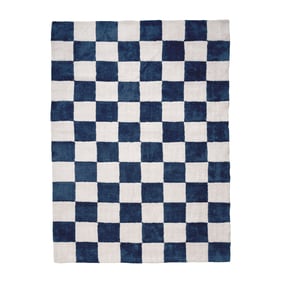 Checkerboard vloerkleed - Blox Blauw - sfeer