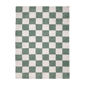 Checkerboard vloerkleed - Blox Groen - sfeer