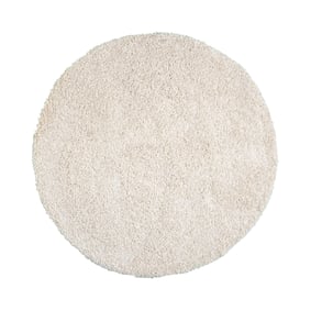 Rond hoogpolig vloerkleed - Yves Creme - sfeer