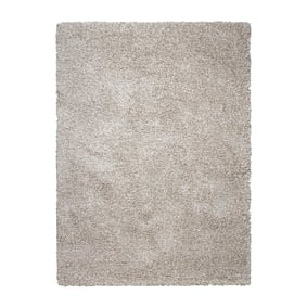 Luxe hoogpolig vloerkleed - Yves Beige - sfeer