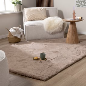 Zacht Hoogpolig vloerkleed - Comfy Supreme Taupe