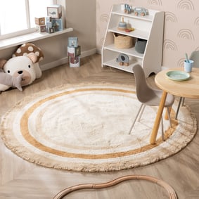 Rond wasbaar kinderkleed - Milo Beige
