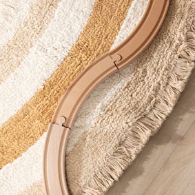 Rond wasbaar kinderkleed - Milo Beige - product