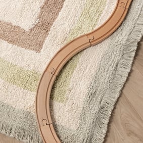 Wasbaar kindervloerkleed - Milo Groen - product