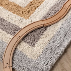 Wasbaar kindervloerkleed - Milo Grijs - product