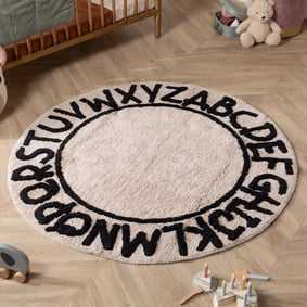 Rond vloerkleed kinderkamer - Bodhi Beige