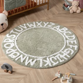 Rond vloerkleed kinderkamer - Bodhi Groen