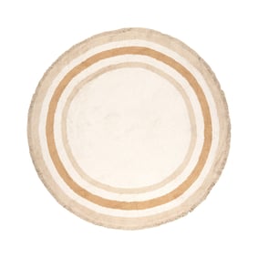 Rond wasbaar kinderkleed - Milo Beige - sfeer