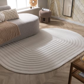 Organisch vloerkleed - Flowy Arch Creme